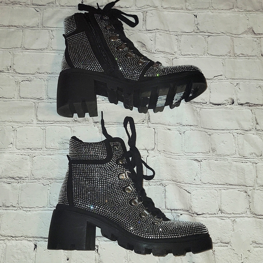 Super cute rhinestone boots
